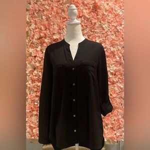 White House Black Market. Long Sleeve Button Down.